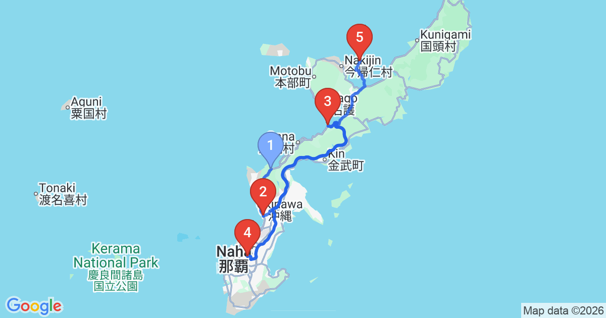 1일차 동선 지도