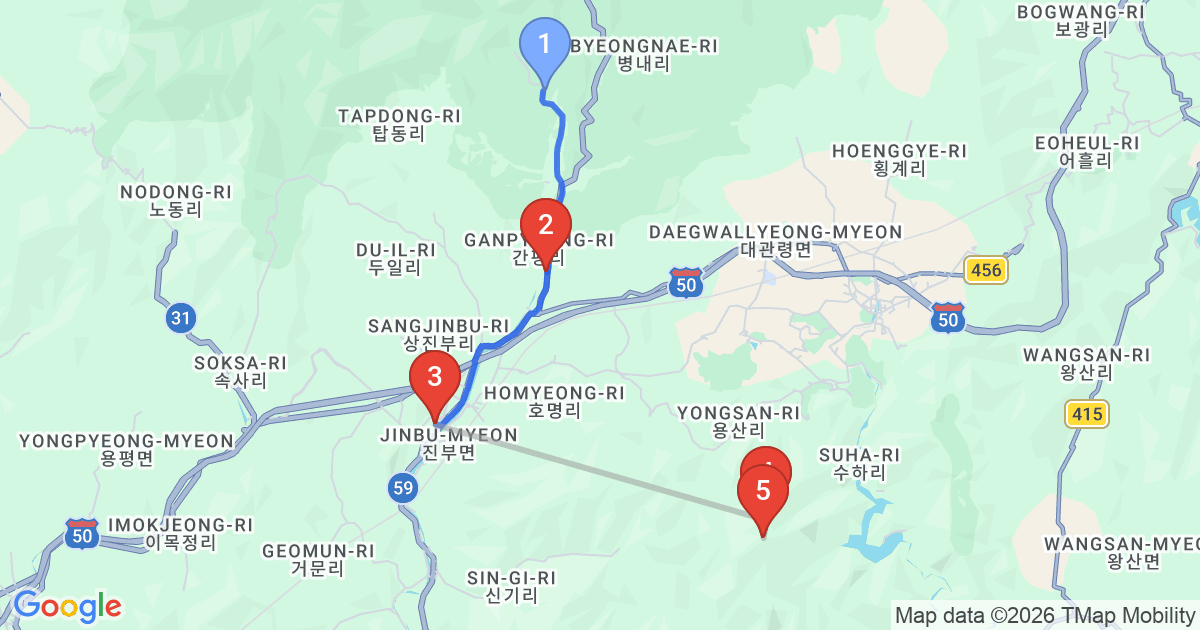 1일차 동선 지도