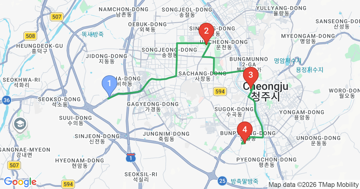 2일차 동선 지도